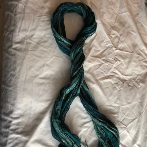 Beautiful green and blue scarf